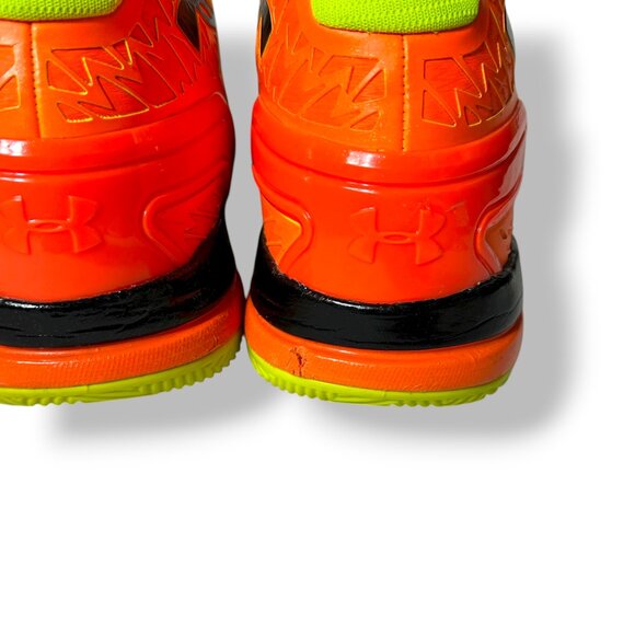UNDER ARMOUR Men's 11.5 MICRO G DRIVE Clutch Fit Orange/Yellow/Black Basketball - Picture 7 of 11